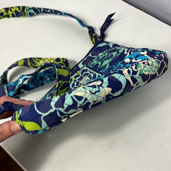 Vera Bradley Blue and Green Floral Crossbody Bag - Picture 8 of 10